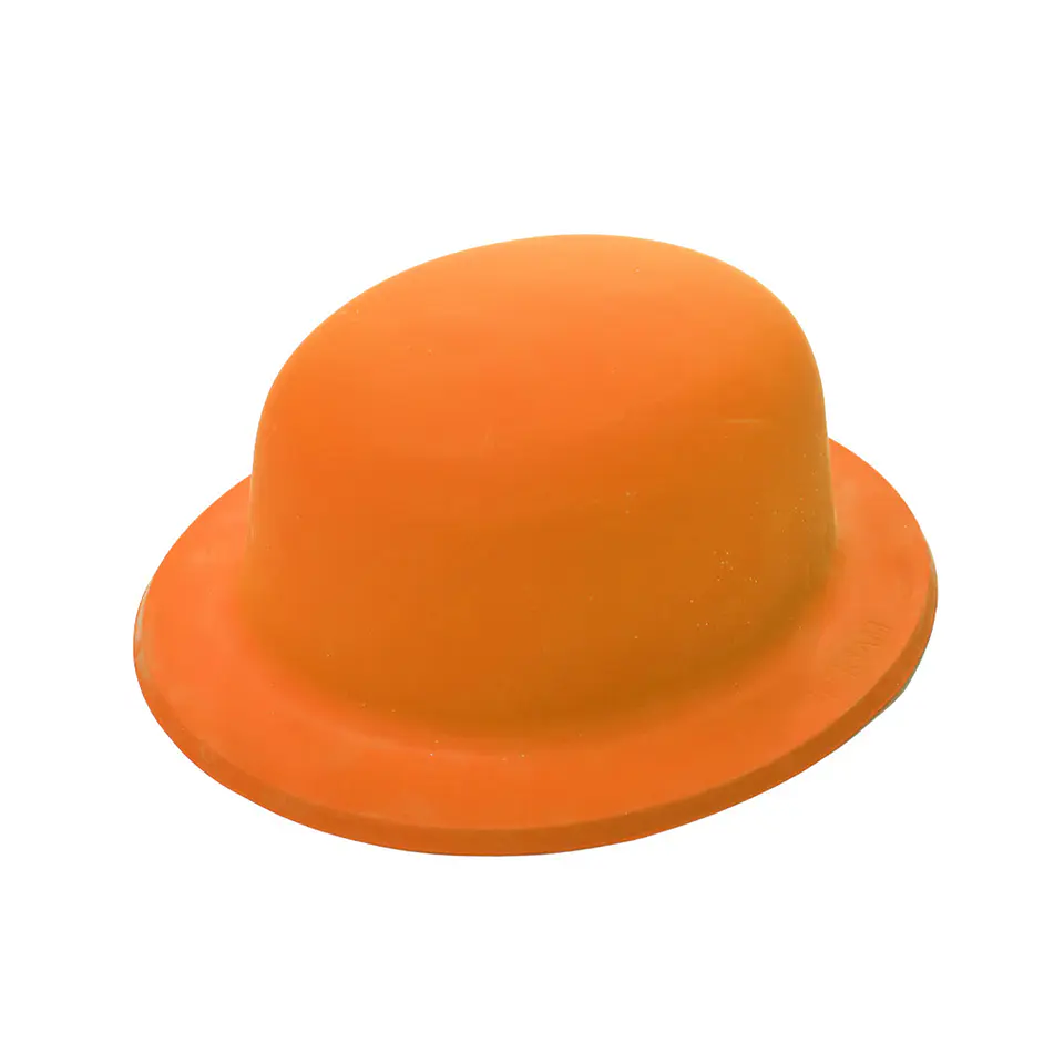 Sombrero redondo neón naranja 1