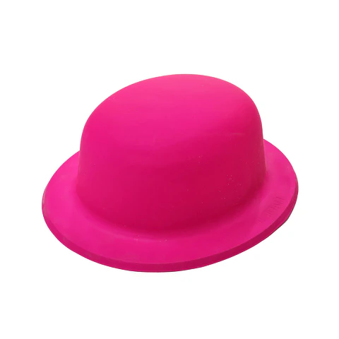 Sombrero redondo neón rosa fucsia