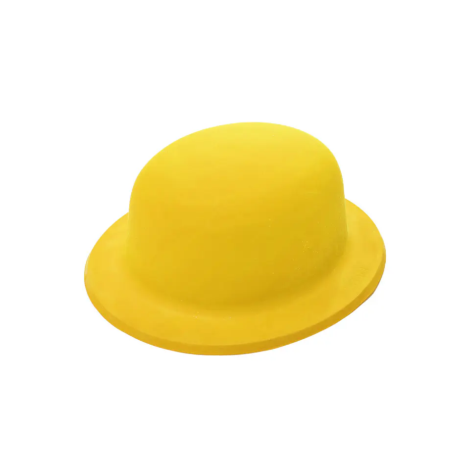 Sombrero redondo neón amarillo 1