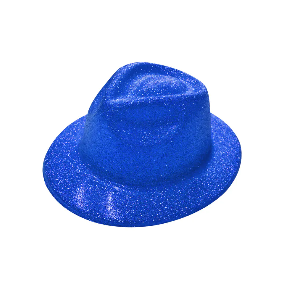 Sombrero vaquero con glitter azul marino 1