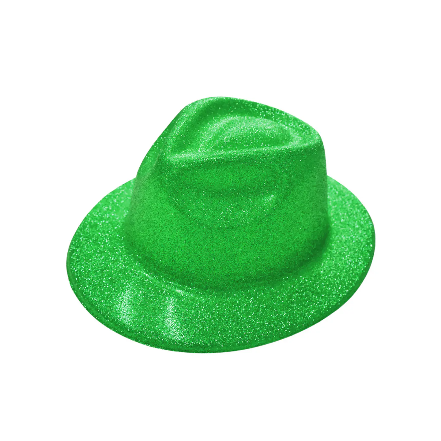 Sombrero vaquero con glitter verde 1