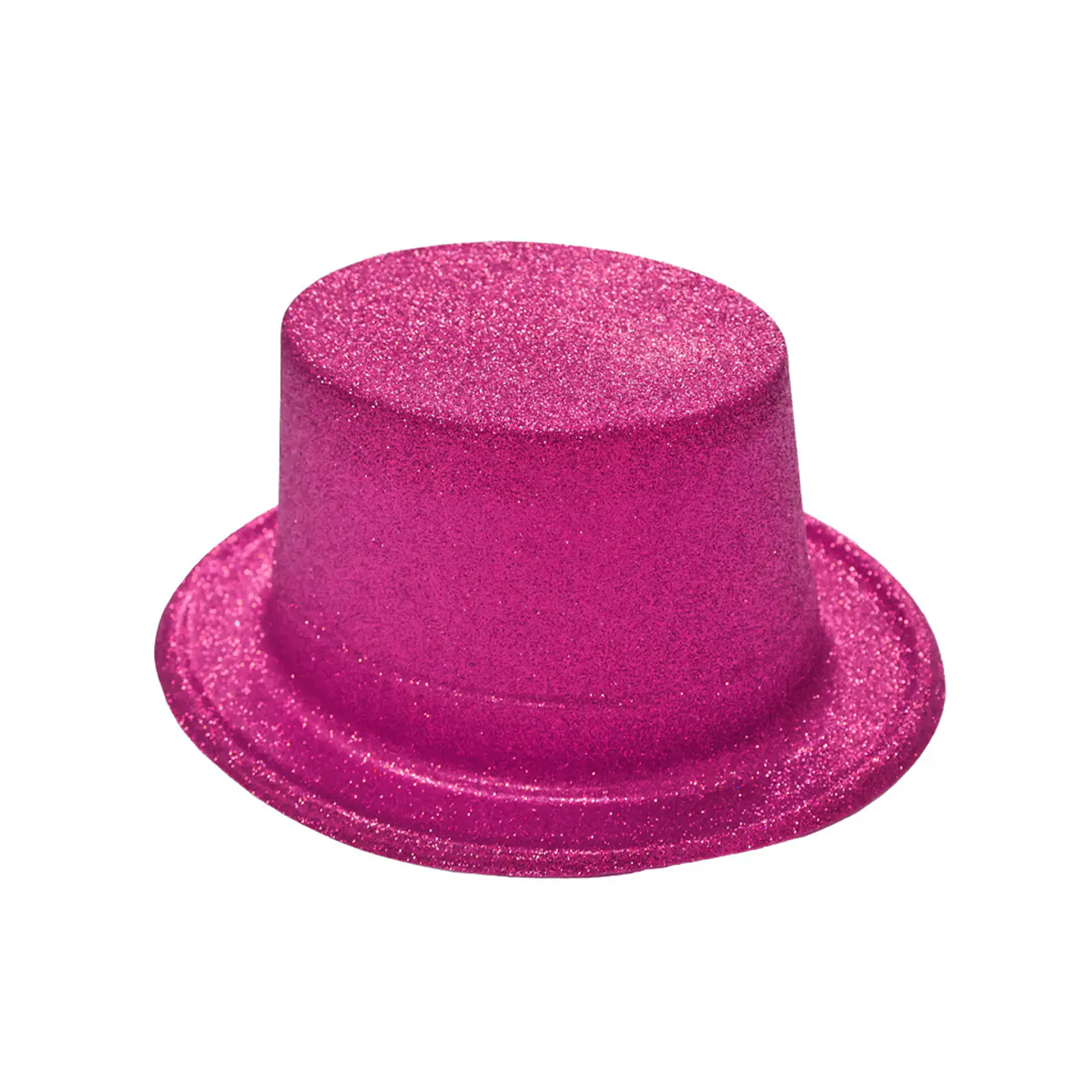 Sombrero alto con glitter rosa fucsia 1