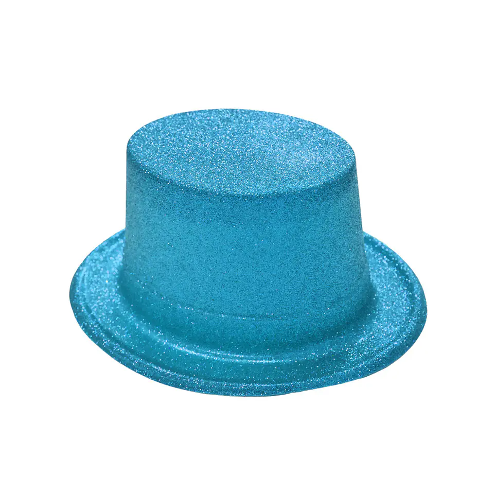 Sombrero alto con glitter azul cielo 1