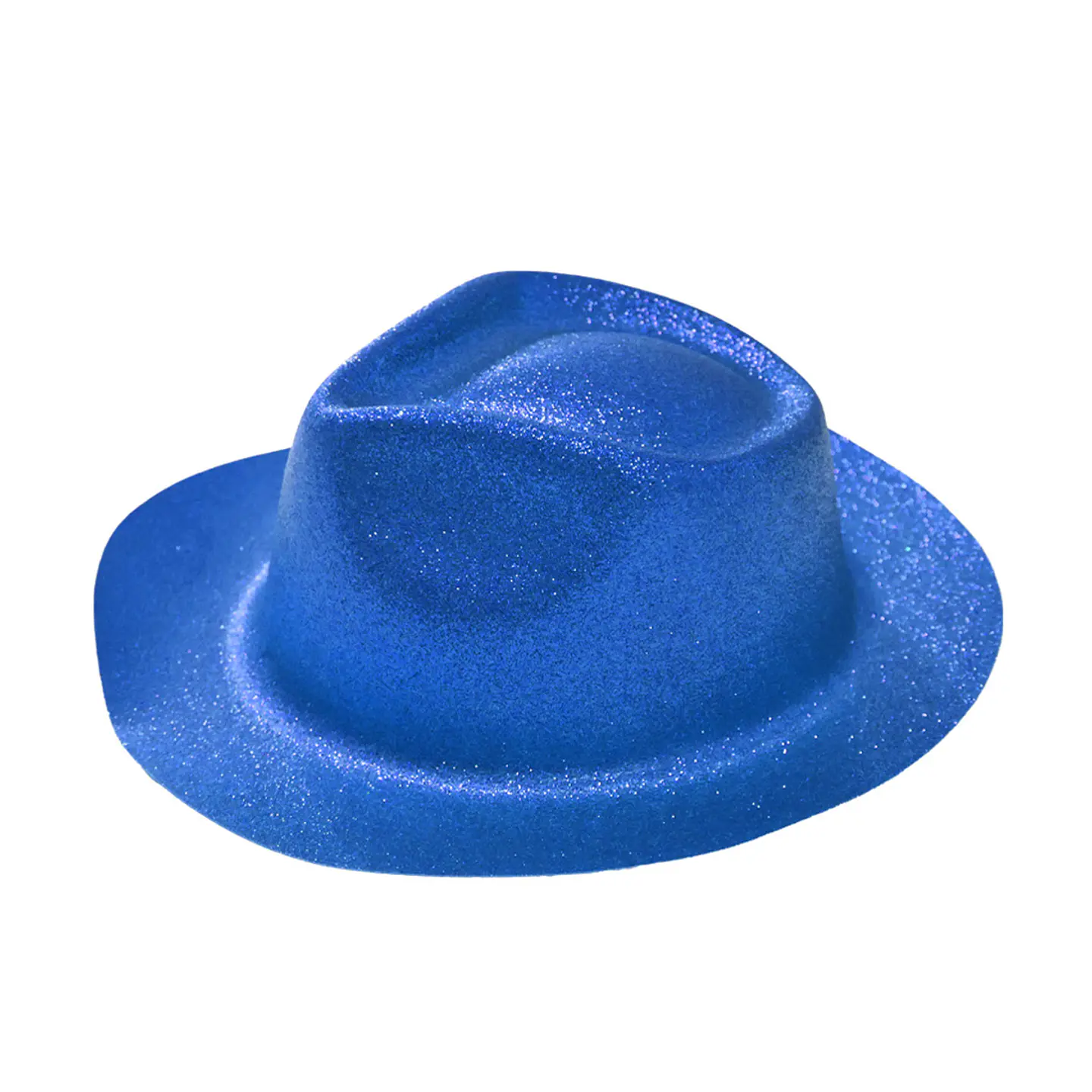 Sombrero elegante con glitter azul marino 1