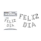Globos metálico de letra feliz día 40cm - Miniatura 1