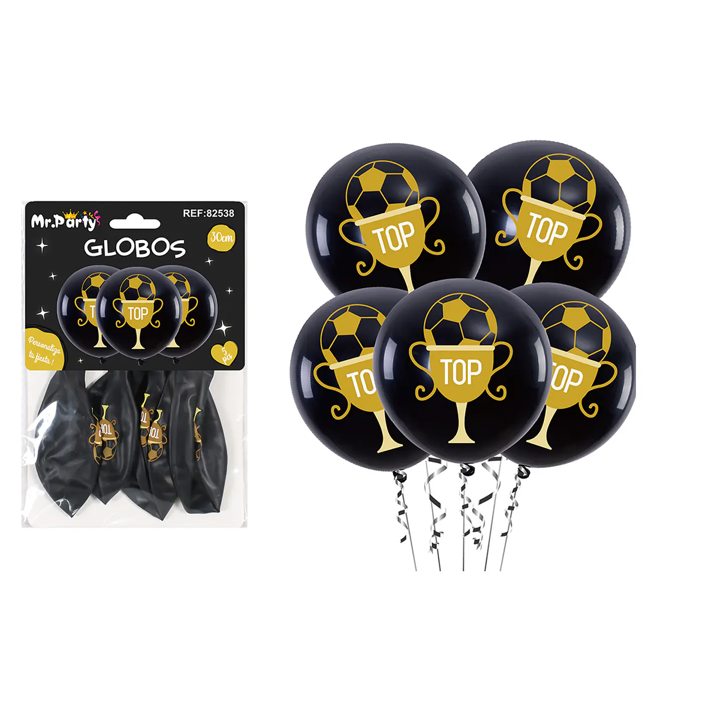 Globos de látex trofeo mate 30cm 5pcs 1