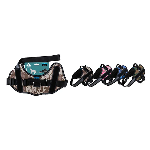 Arnés camuflaje S11 talla XL 30-40kg 80-95cm Color Aleatorio