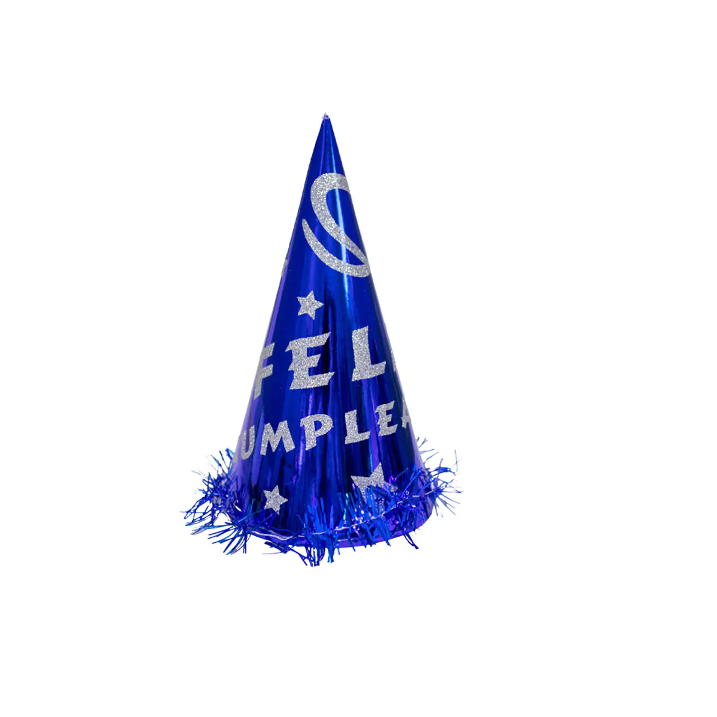 Gorro cotillón feliz cumpleaños azul 34cm 1
