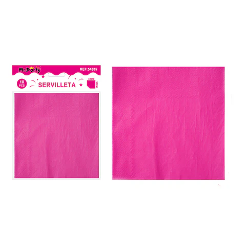 Servilletas de papel fucsia 33cm 10pcs
