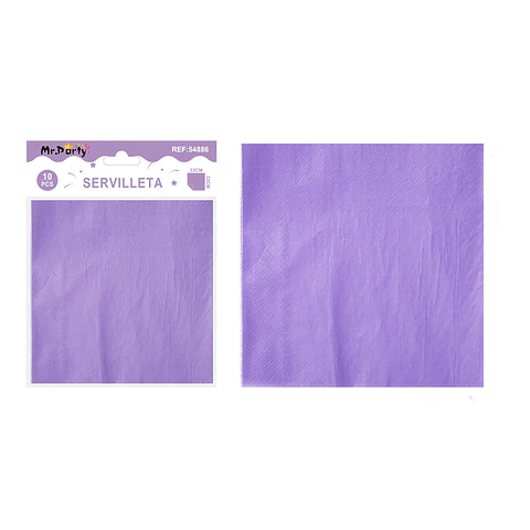 Servilletas de papel lila 33cm 10pcs