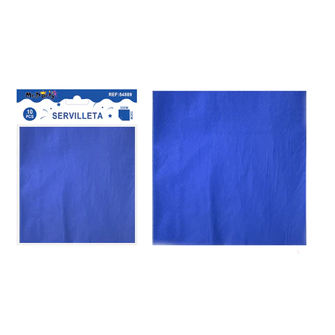 Servilletas de papel azul rey 33cm 10pcs