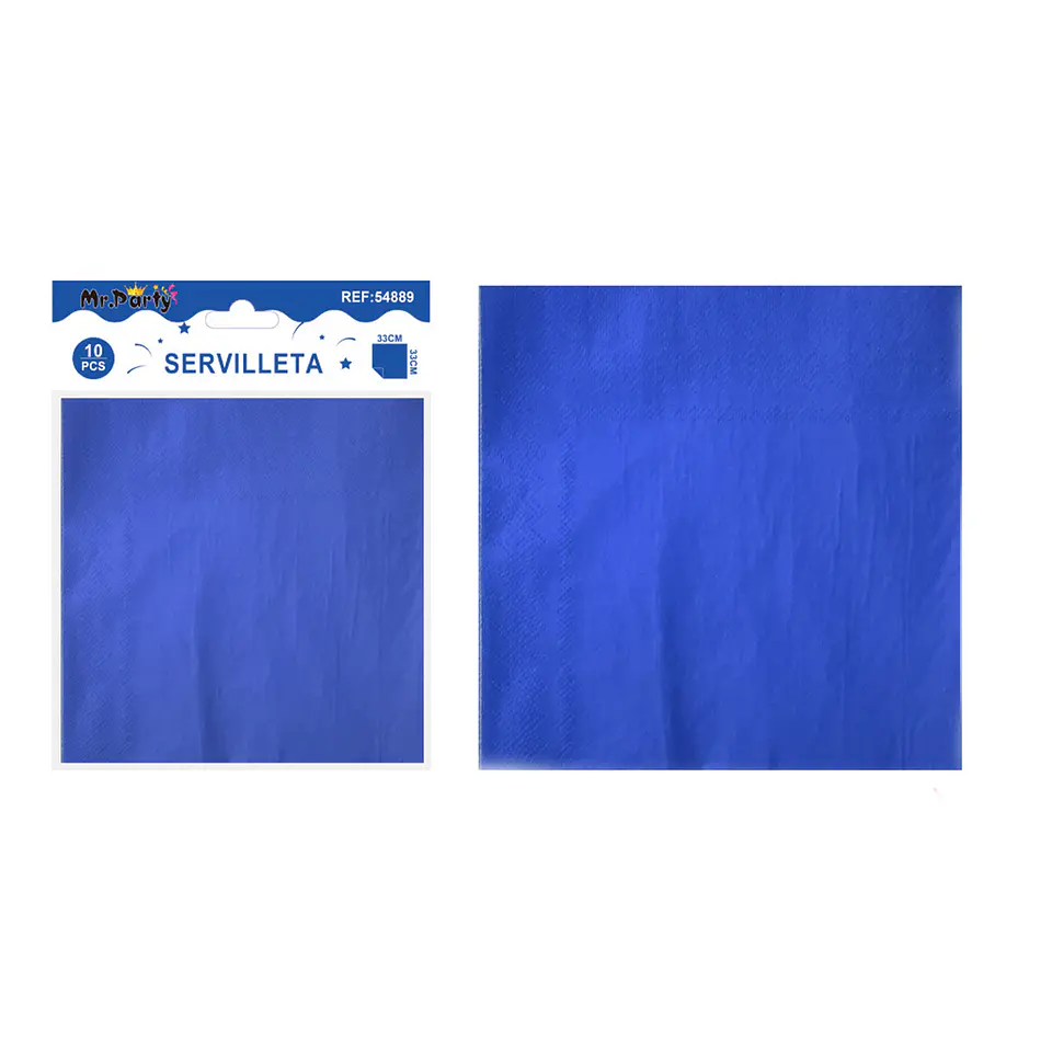 Servilletas de papel azul rey 33cm 10pcs 1