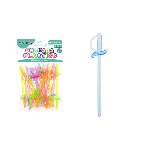 Palillos de frutas desechables espada multicolor 8.5cm 30pcs