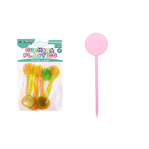 Palillos de frutas desechables multicolor 9.5cm 30pcs