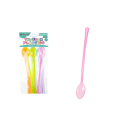 Mini cuchara multicolor 15.5cm 12pcs
