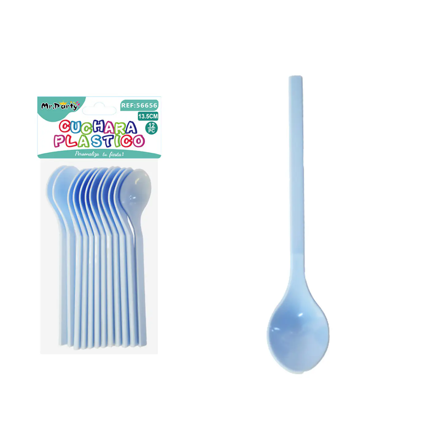 Cuchara para pastel azul 13.5cm 12pcs 1