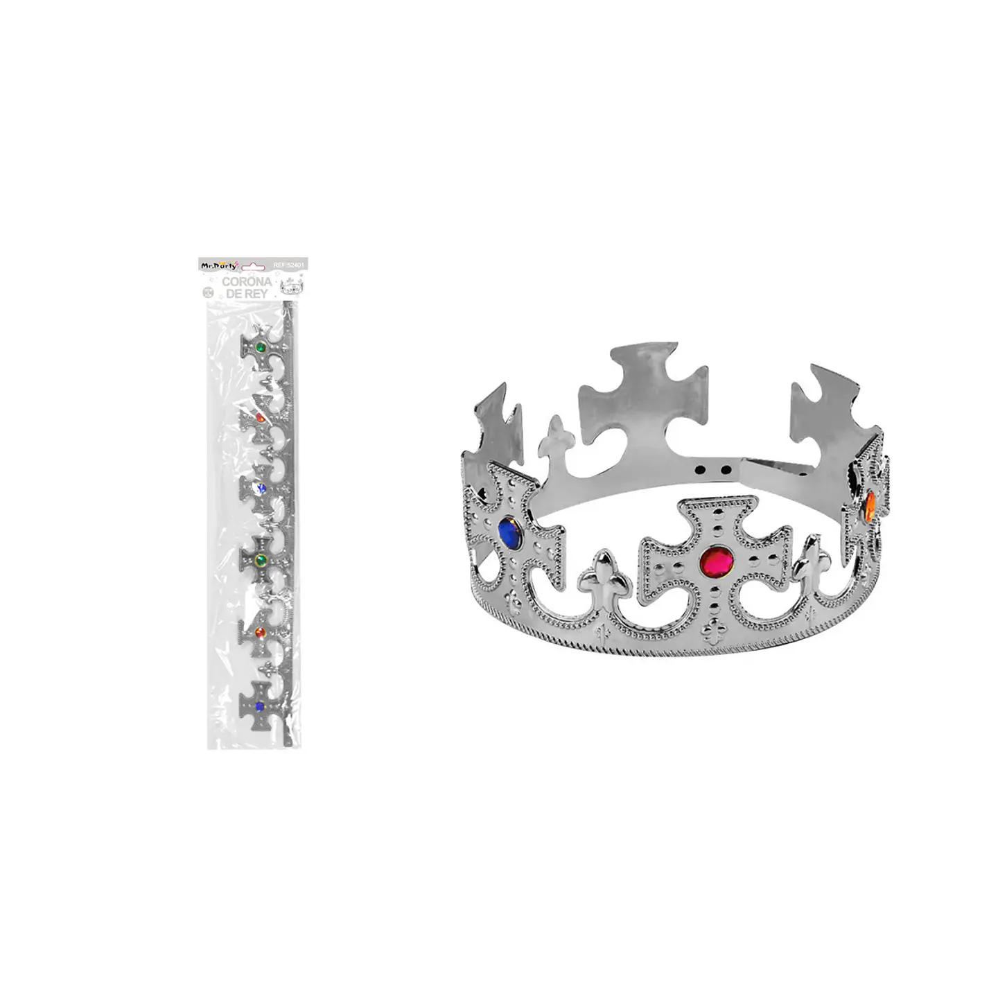 Corona de hombre con cruz plateada 1