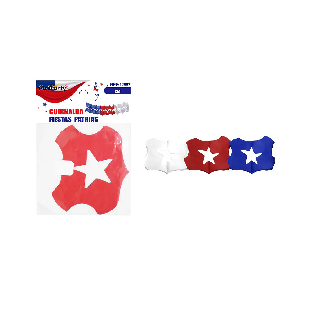 Guirnalda de papel Fiestas Patrias 14cm*17cm*2m