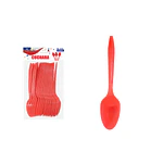 Cuchara plástica roja 16cm 20pcs
