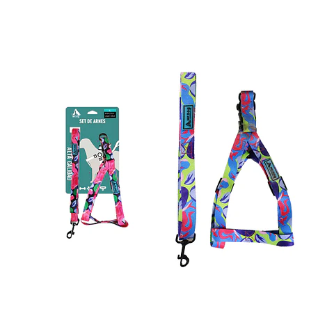 Set de arnés con correa 2.0cm*150cm Color Aleatorio