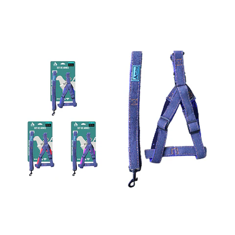 Set de arnés con correa 1.5cm*150cm Color Aleatorio