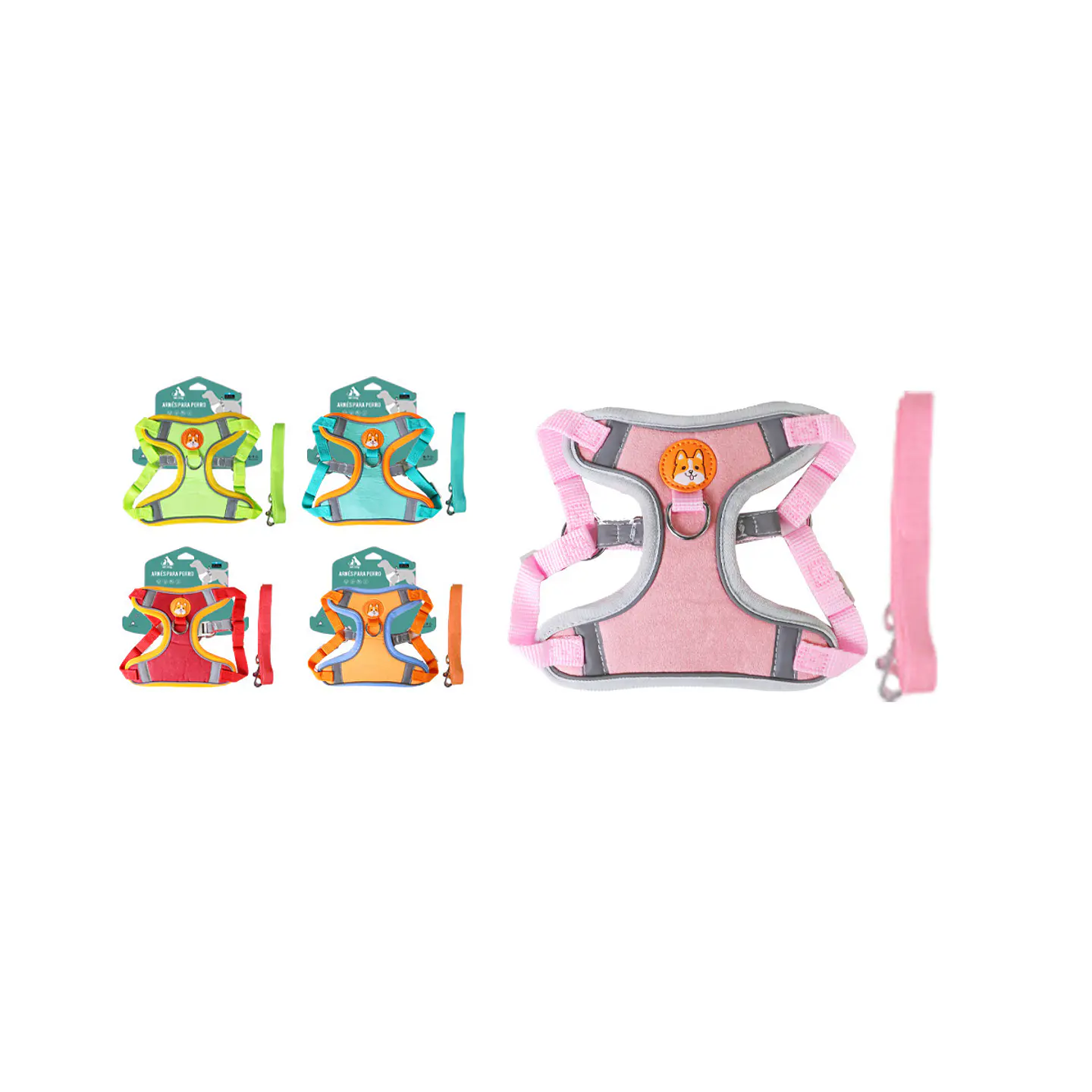 Set de arnés y correa talla XL Color Aleatorio 1