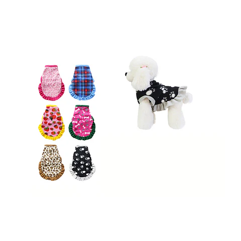 Ropa para mascota hembra 26*31*29cm Diseño Aleatorio 12pcs