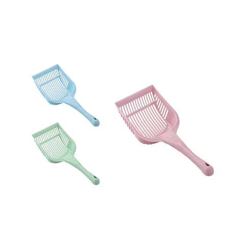 Pala ranurada pequeña para arena de gato 28*13.5cm Color Aleatorio