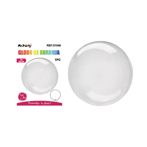 Globo burbuja transparente 90cm