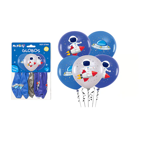 Globos de látex espacial 30cm 5pcs