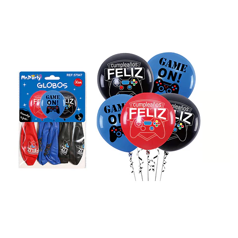 Globos de látex control de juego 30cm 5pcs