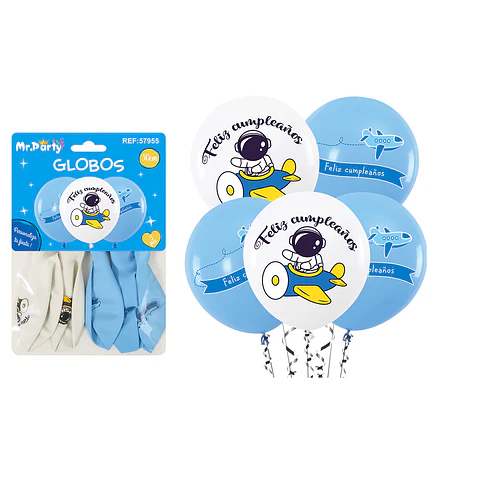 Globos de látex espacial 30cm 5pcs