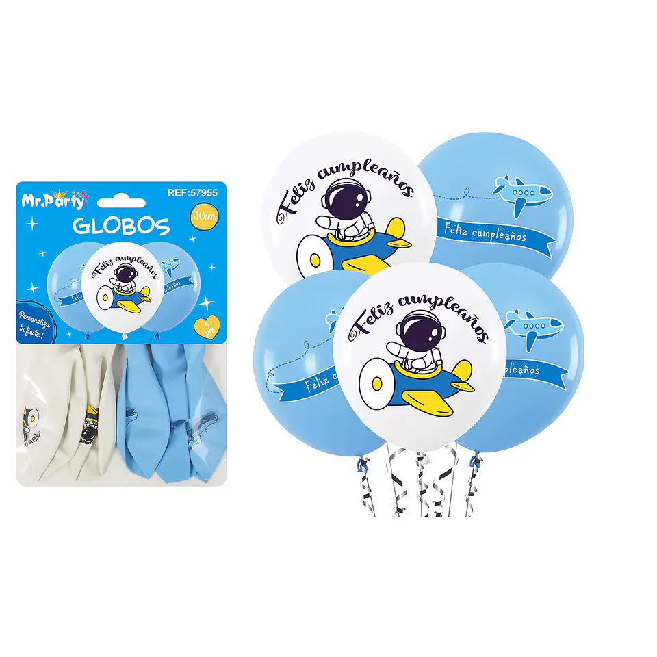 Globos de látex espacial 30cm 5pcs 1