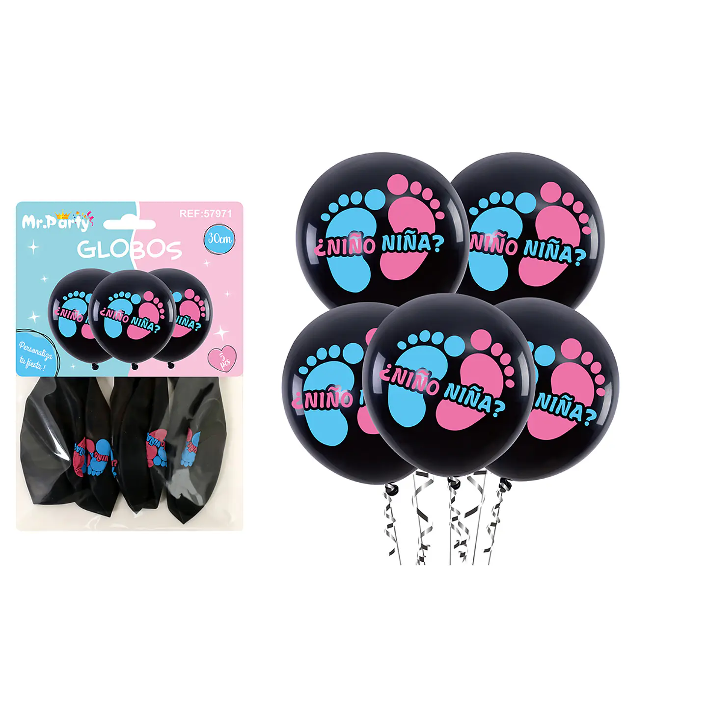 Globos de látex baby shower 30cm 5pcs 1