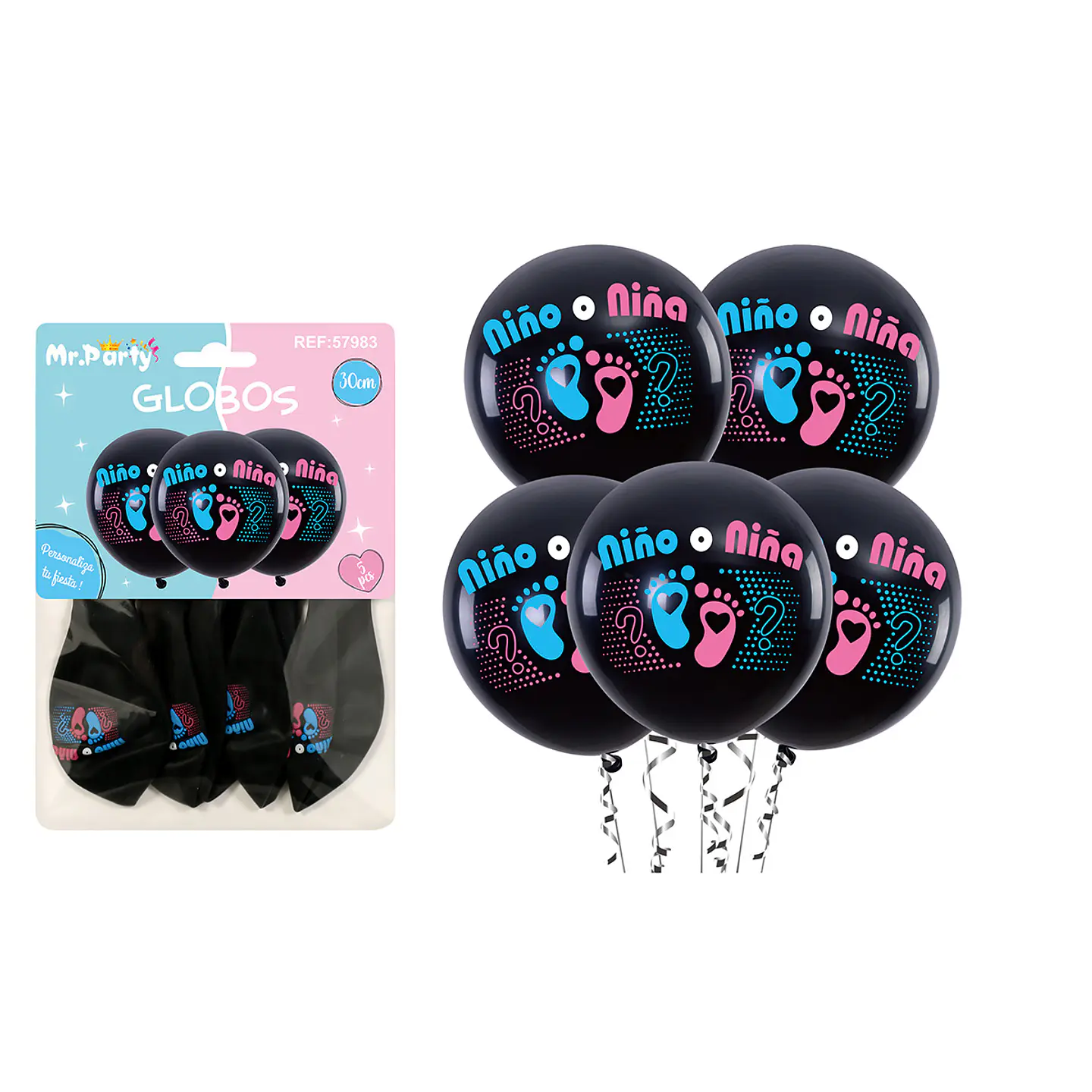 Globos de látex baby shower 30cm 5pcs 1