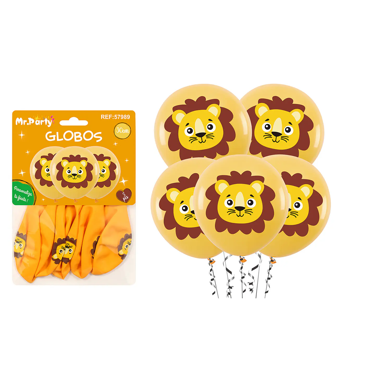 Globos de látex león 30cm 5pcs 1