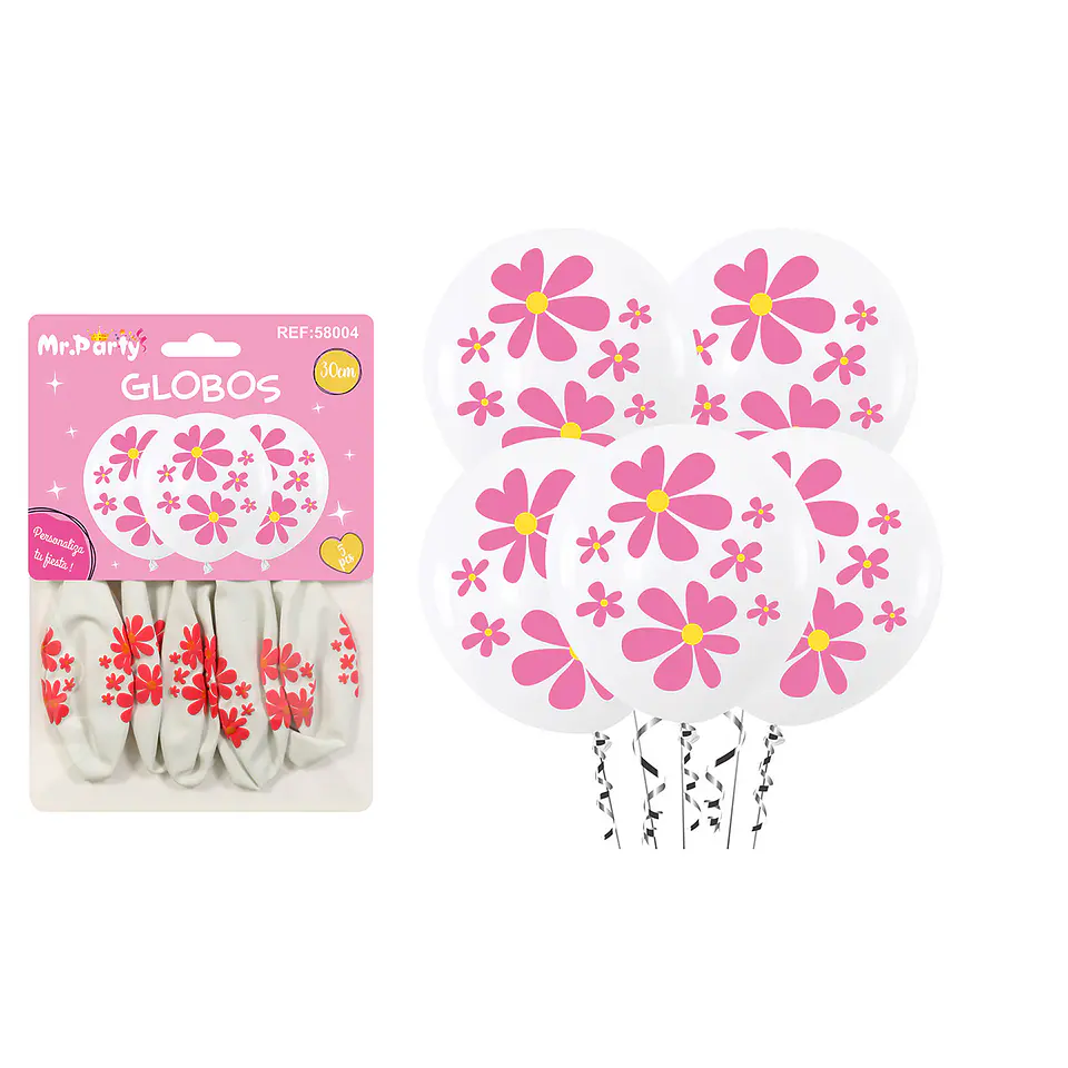 Globos de látex flores 30cm 5pcs 1