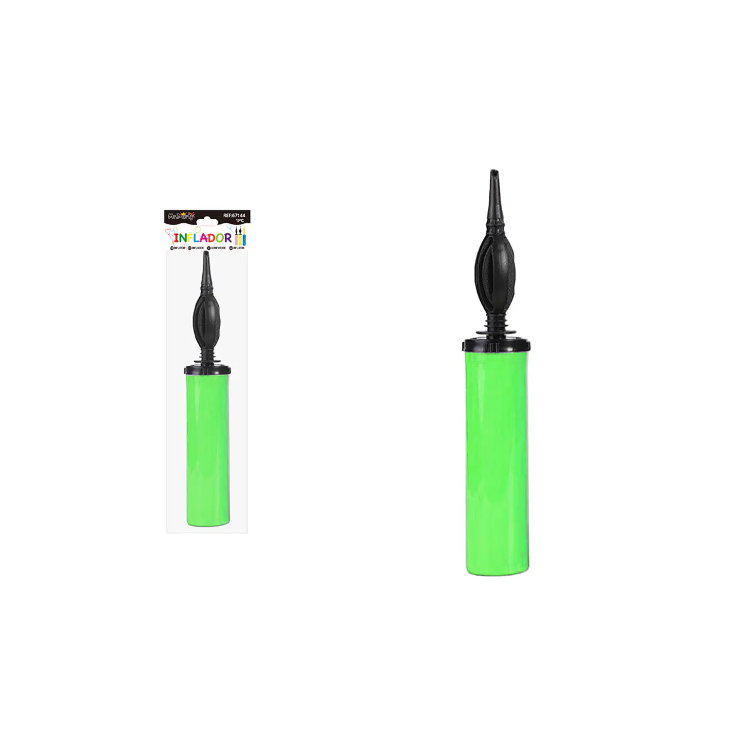 Inflador manual verde 28.5cm 1