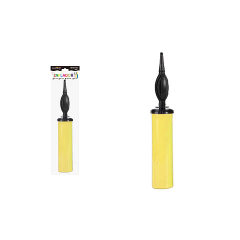 Inflador manual amarillo 28.5cm