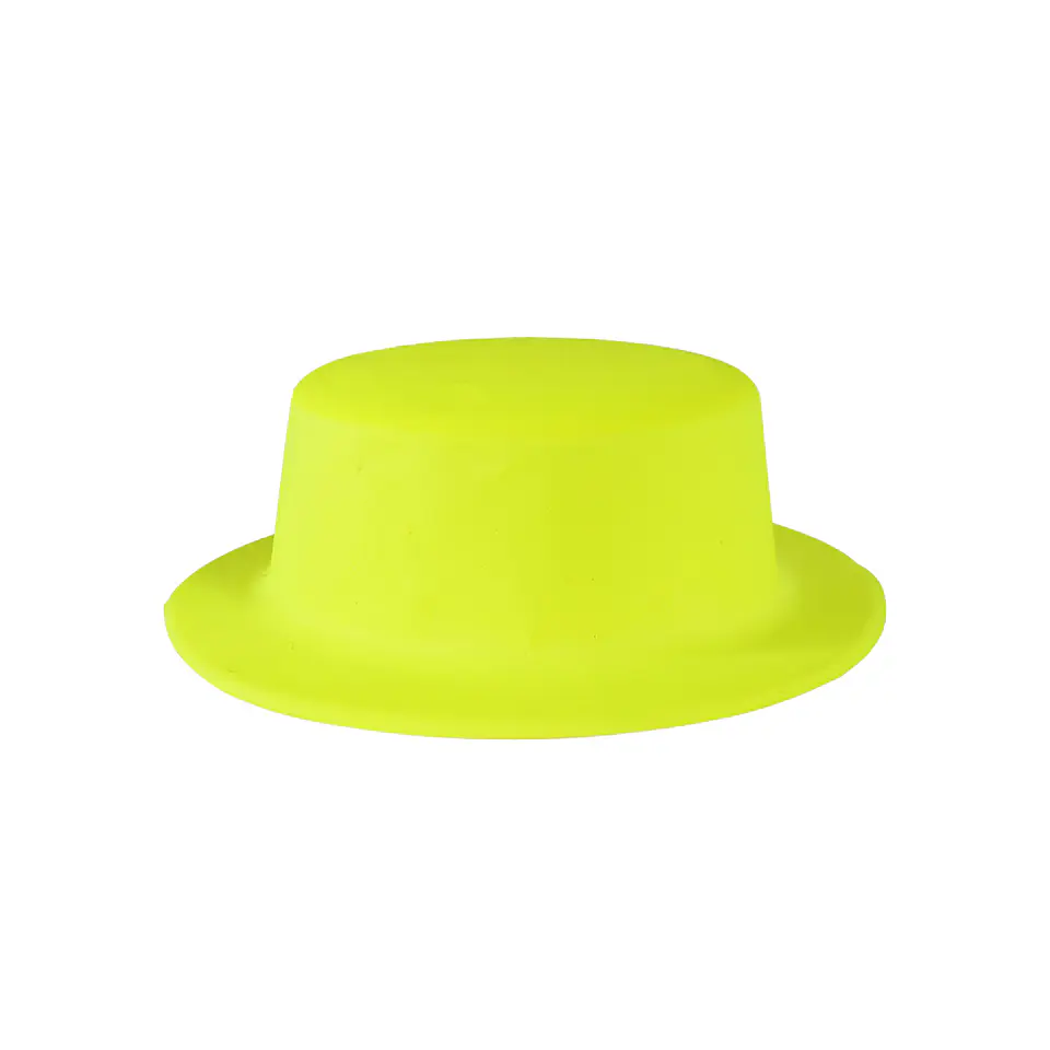 Sombrero de fiesta neón amarillo 1