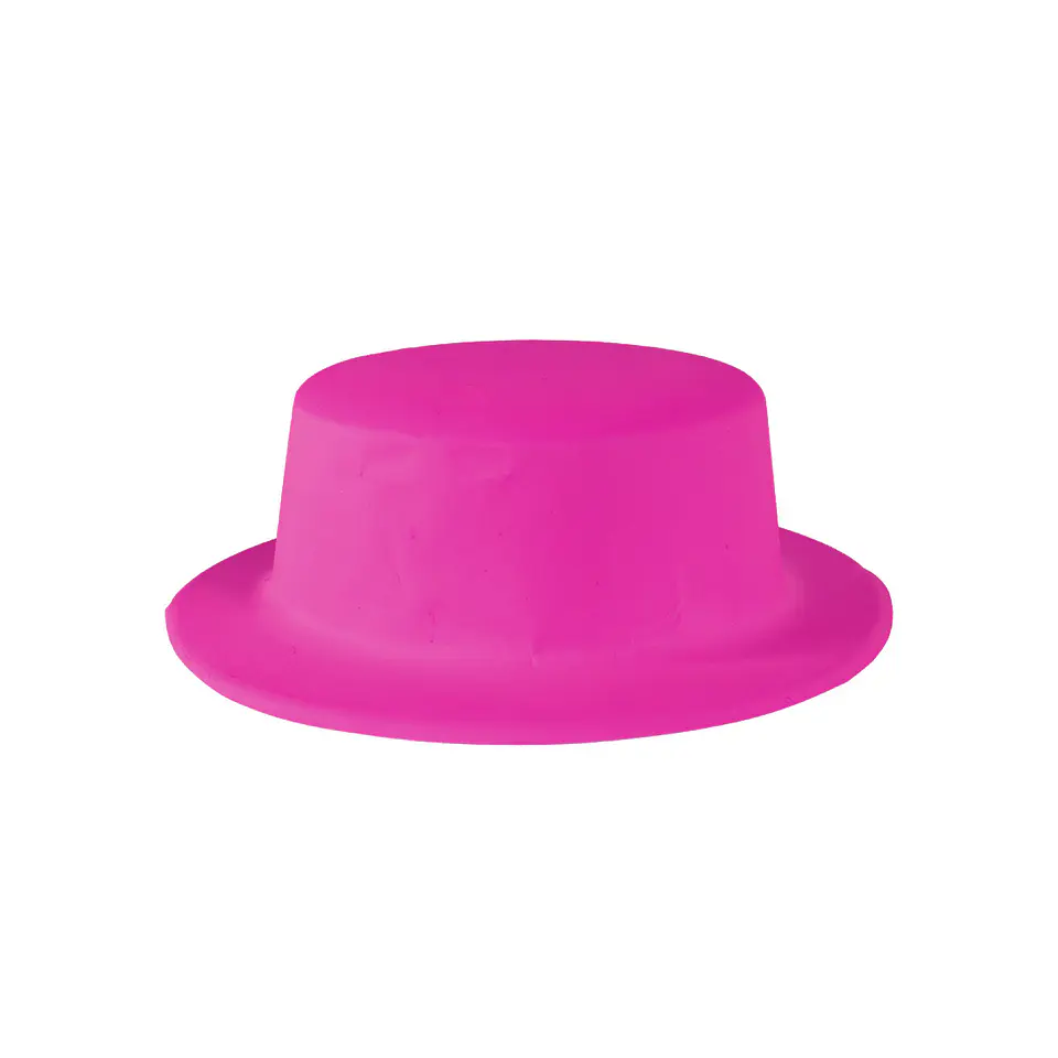 Sombrero de fiesta neón fucsia 1