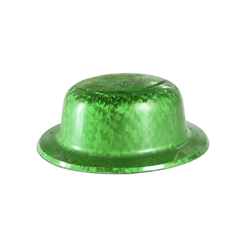 Sombrero de fiesta redondo láser verde