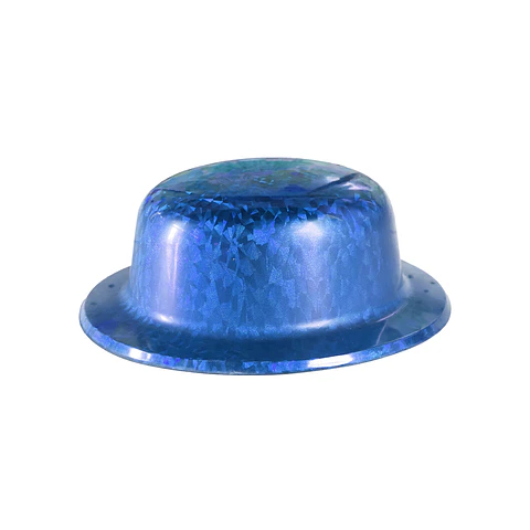Sombrero de fiesta redondo láser azul marino