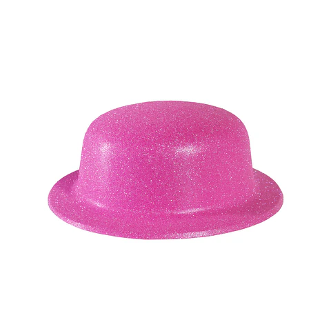 Sombrero de fiesta redondo fucsia