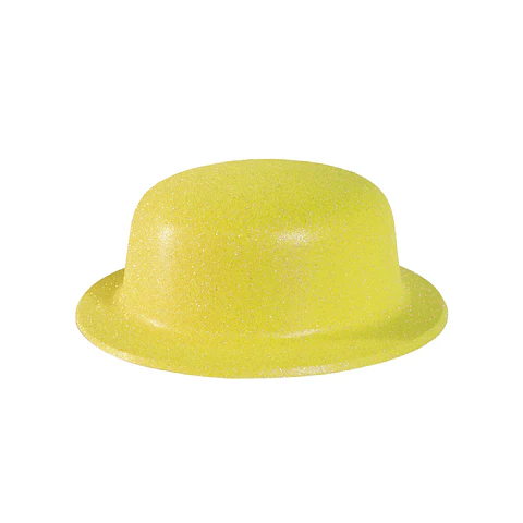 Sombrero de fiesta redondo amarillo