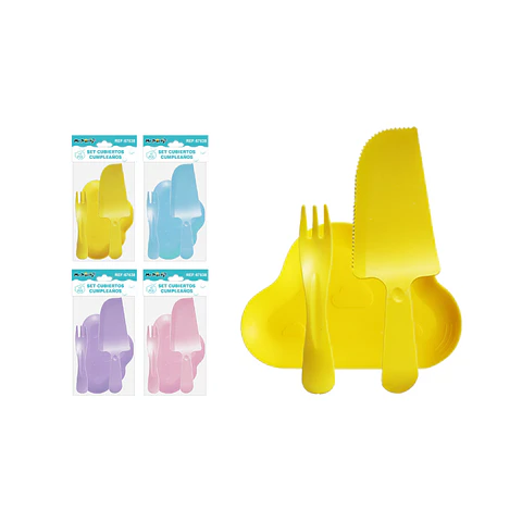 Set de servicios con plato nube Color Aleatorio 11pcs