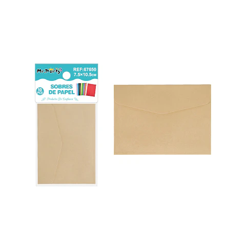 Sobres kraft 7.5*10.5cm 10pcs