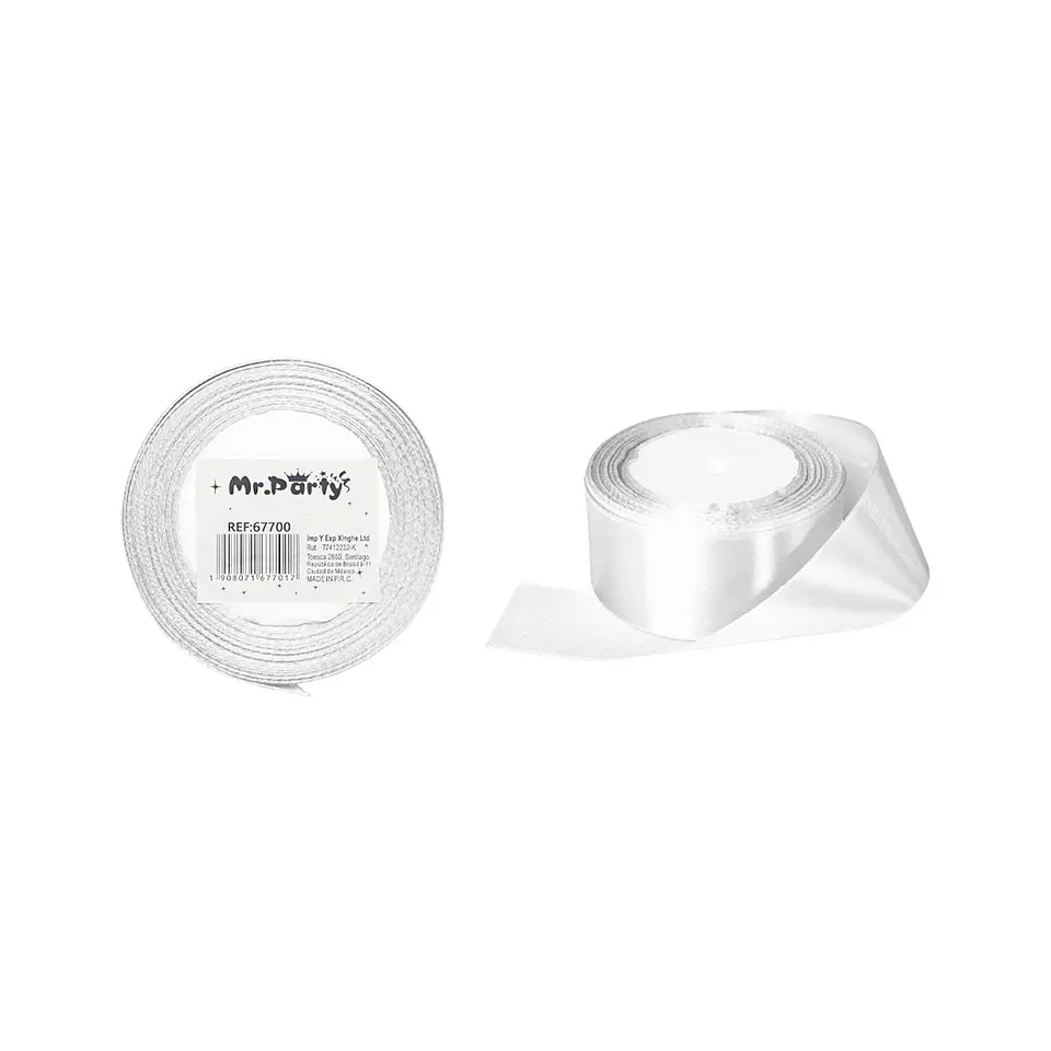 Cinta de raso 4cm*25Y blanco 1