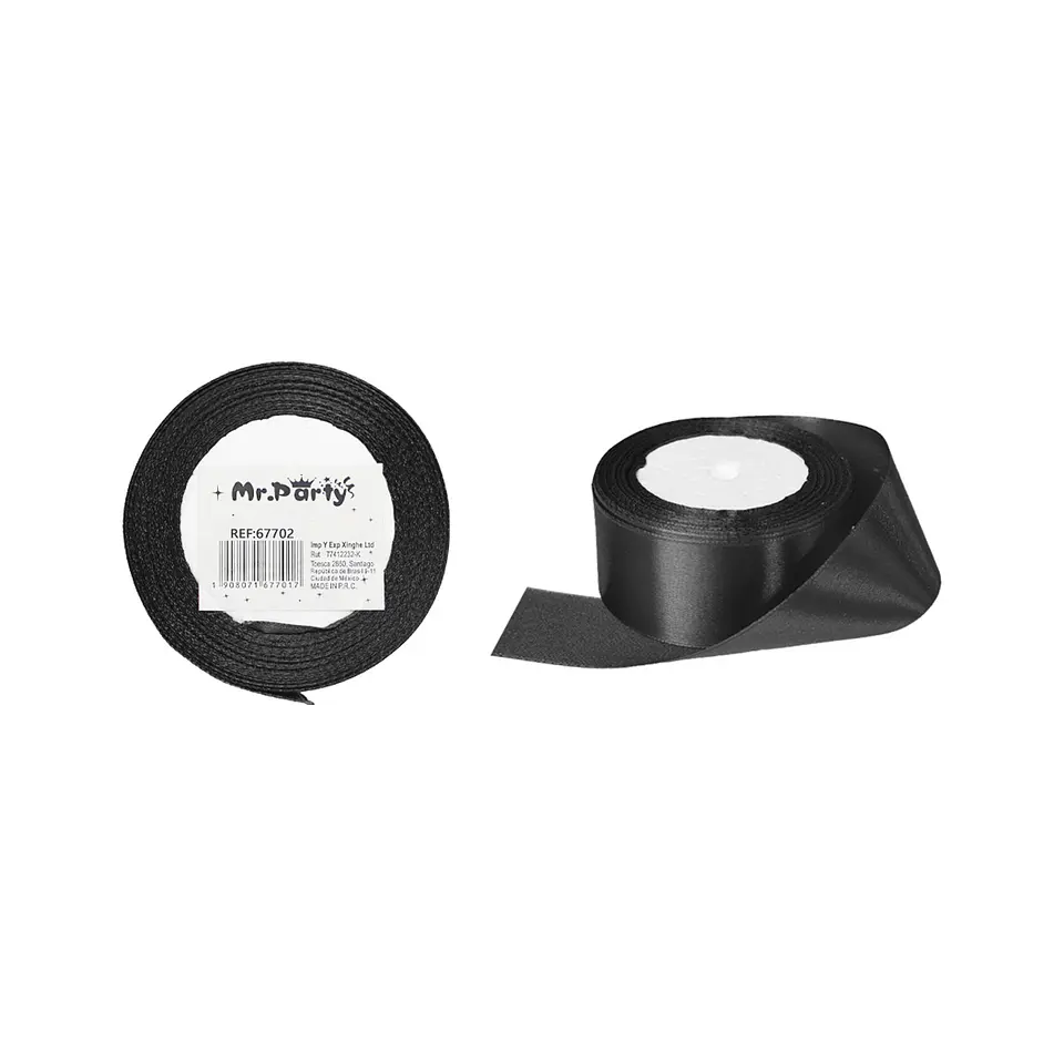 Cinta de raso 4cm*25Y negro 1