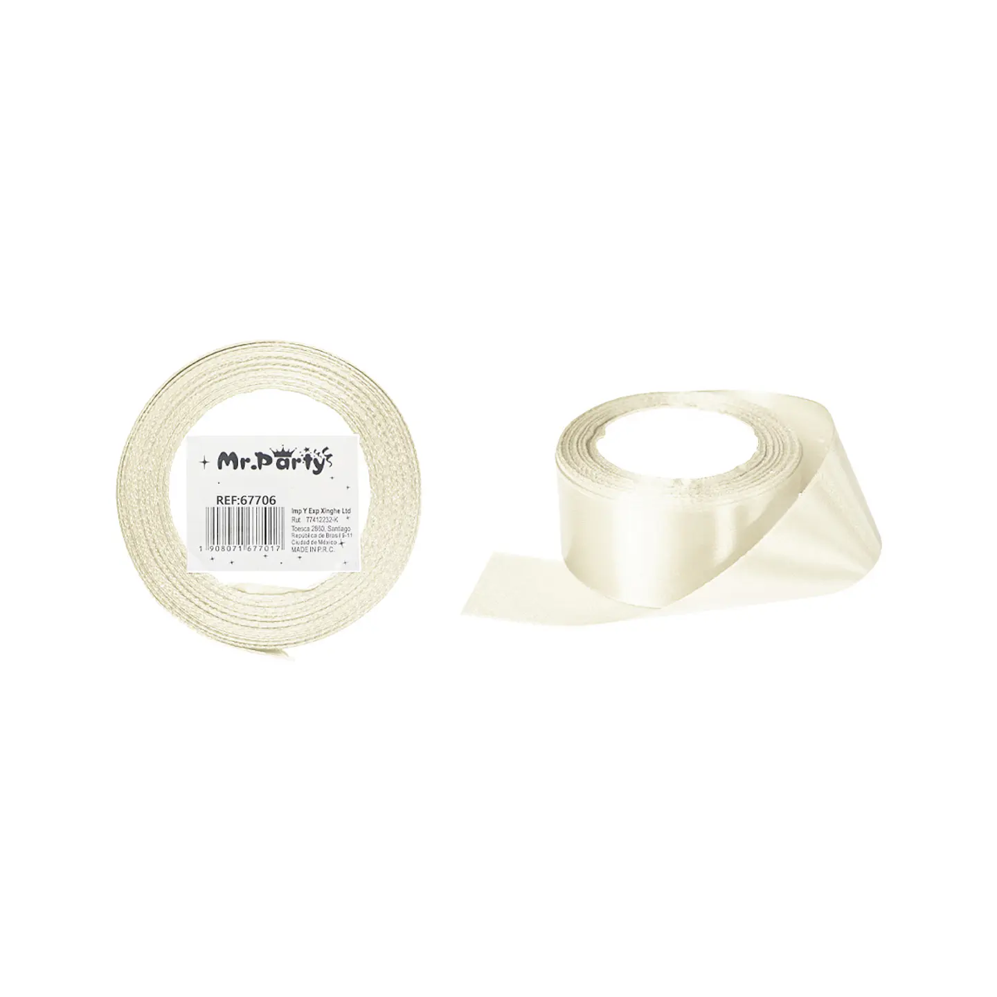 Cinta de raso 4cm*25Y beige 1
